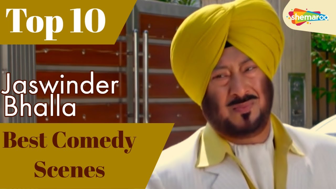 Best Comedy Scenes Jaswinder Bhalla  Top10 Punjabi Movies 