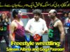 Freestyle wrestling masters Saleem Albela and Goga Pasroori funny video