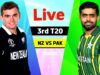 PAK Vs NZ 3rd T20 Match Live | Pakistan Vs New Zealand T20 Match Live