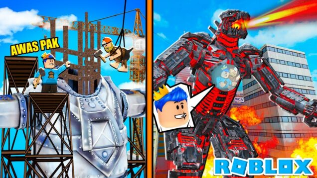 AKU DAN PAK UNAT MEMBANGUN ROBOT MECHA GODZILLA DI ROBLOX!!