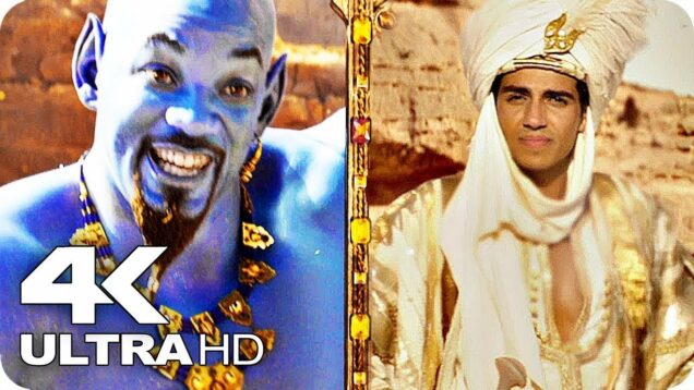 ALADDIN All Trailers 4K UHD (2019) Live Action Disney Movie