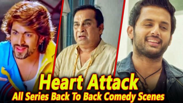 Heart Attack All Series Back To Back Comedy Scenes | Nithiin, Brahmanandam, Yash