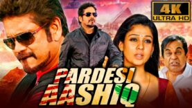 Pardesi Aashiq (4K) – South Superhit Romantic Comedy Movie | Nagarjuna, Nayantara, Meera Chopra