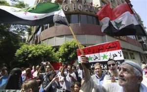 syria protesters