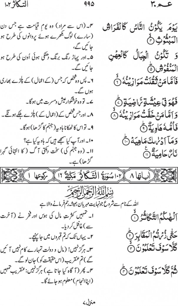 102-Surah At-Takathur