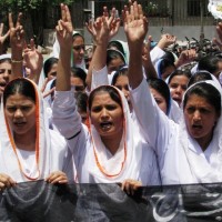 nurse protest