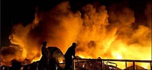 karachi fire