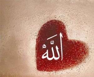 Allah Name heart