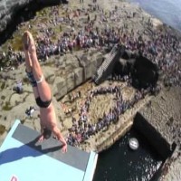 Russian diver cliff