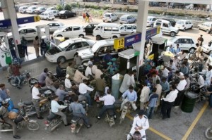 petrol station