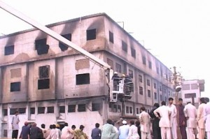 Karachi fire in Factory