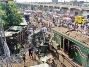 Karachi train collision