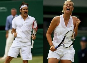 Roger Federer and Maria Sharapova