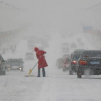 China Snow Falling