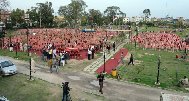 پاکستان عوامی تحریک کے زیر اہتمام لیاقت باغ راولپنڈی میں تاریخی جلسہ عام آج ہو گا