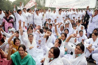 Quetta Nurses Protest