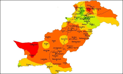 ملک کے بیشتر علاقوں میں موسم گرم اور خشک رہنے کا امکان