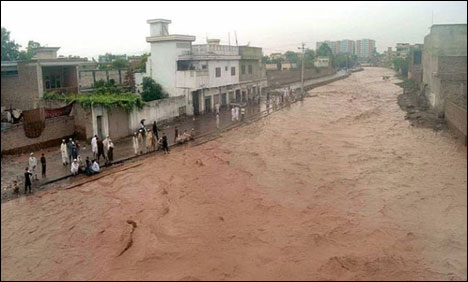 ملک کے اکثر علاقوں میں بارشیں، ندی نالوں میں طغیانی