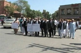 Rally held against lawyers