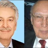 Sartaj Aziz, Khawaja Asif