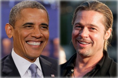 Obama, Brad Pitt