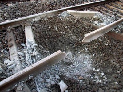 Railway line Blast