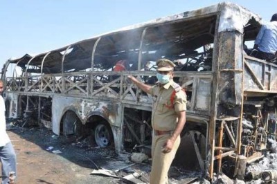 India Bus Fire