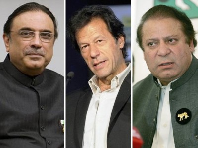 Asif Zardari, Imran Khan, Nawaz Sharif