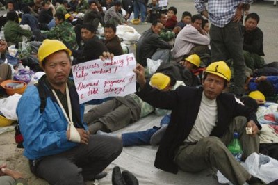 Laborers Protest