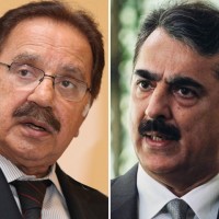 Makhdoom Amin Fahim,Yousuf Raza Gilani