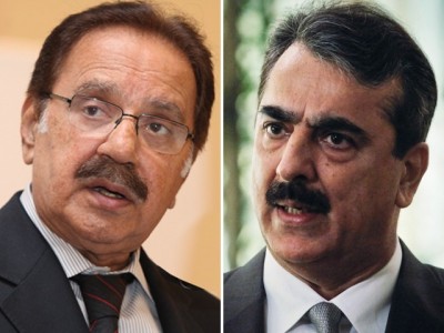 Makhdoom Amin Fahim,Yousuf Raza Gilani