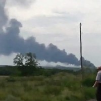 Malaysia passenger airliner MH17 crashing in Ukraine