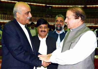 Khurshid Shah, Nawaz Sharif