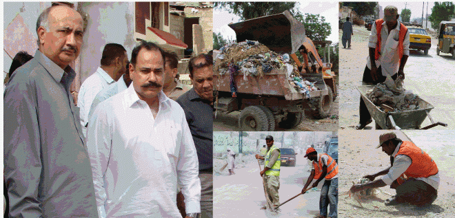 شاہ فیصل زون میں صفائی مہم کا دوسرا دن کچرا کنڈیوں سے سینکڑوں ٹن کچرا شاہراہوں سے ملبہ، مٹی کے ڈھیروں کو اٹھا کر ٹھکانے لگا دیا گیا