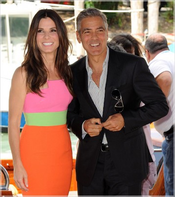 Sandra bulk and George Clooney