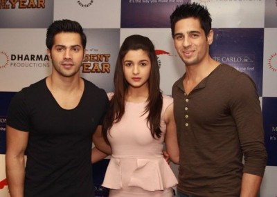 Alia Bhatt, Varun Dhawan, Siddharth Malhotra