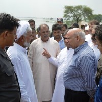 Chaudhry Mohammad Sarwar,Flood Visit