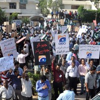 Geo Journalists Protest