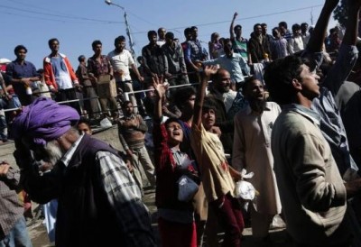 Flood Victims Protest