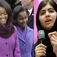 Obama,Daughters, Malala Yousafzai