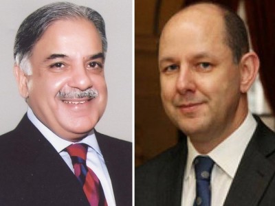 Philip Barton and Shehbaz Sharif