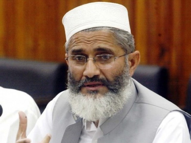 دہشتگردی سے نمٹنے کے لئے فوجی عدالتوں کے سوا کوئی راستہ نہیں، سراج الحق