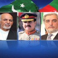 Ashraf Ghani,Raheel Sharif, Abdullah Abdullah