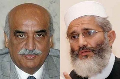 Khursheed Shah And Siraj ul Haq