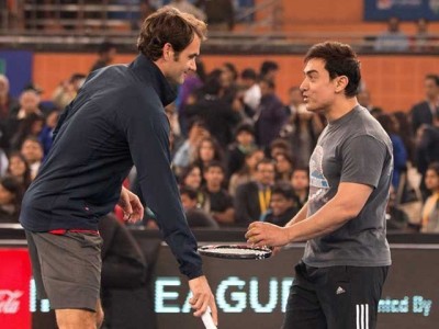 Roger Federer and Aamir Khan