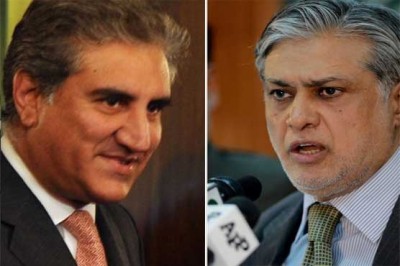 Shah Mehmood Qureshi And Ishaq Dar 