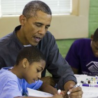 Obama with Kids