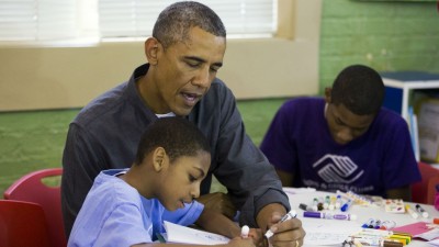 Obama with Kids