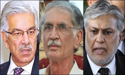 Khawaja Asif Ishaq Dar Pervez Khattak