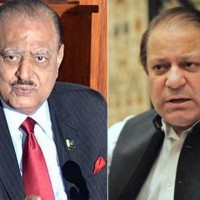 Mamnoon Hussain And Nawaz Sharif